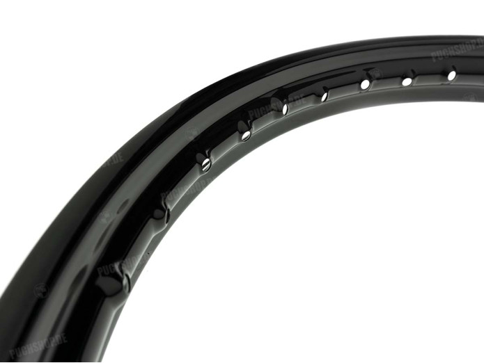17 inch velg 17x1.40 spaakwiel glans zwart universeel